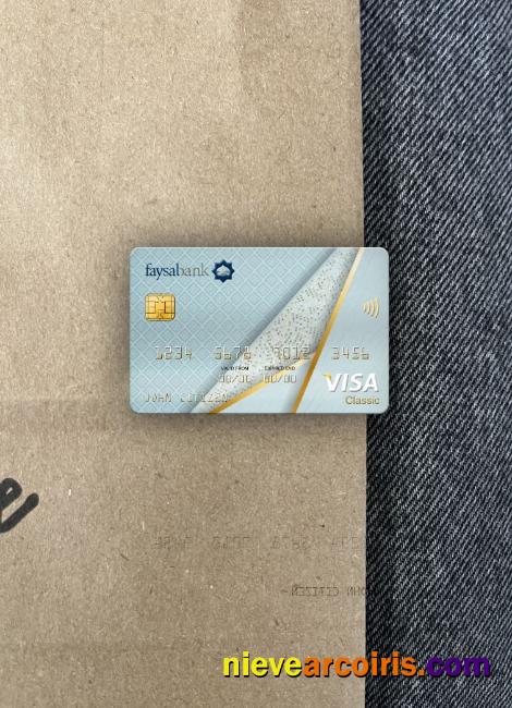 Pakistan Faysal bank visa classic card photolook